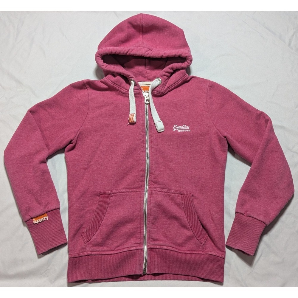 Superdry Orange Label in Paradise Pink - Women Large Hoodie